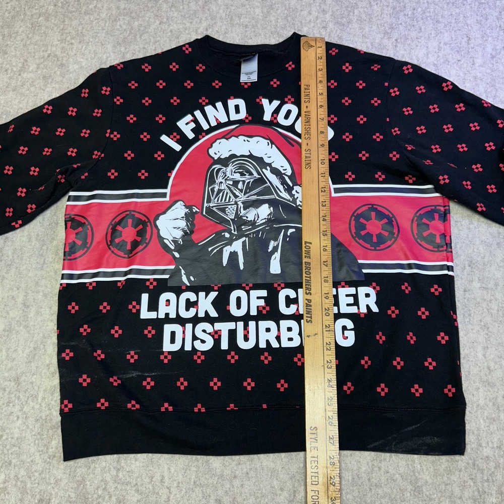 Star Wars Darth Vader Ugly Christmas Sweater Sweatshirt XXL Holiday Cheer - Picture 5 of 7